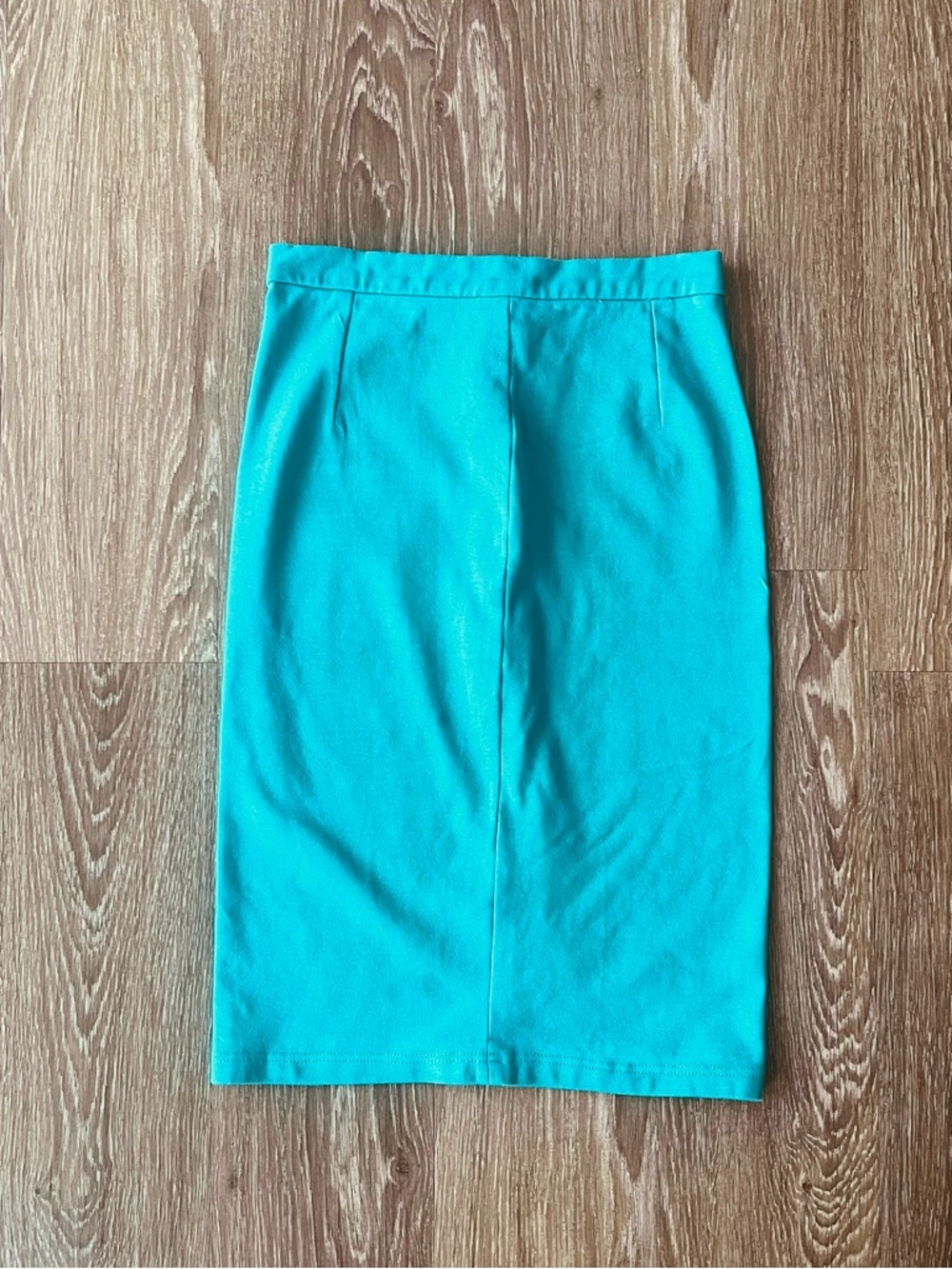 Classic Turquoise Pencil Skirt - Women